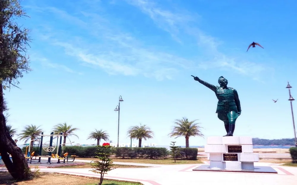 Statue of Netaji Subhas Chandra Bose at Marina Park, Port Blair